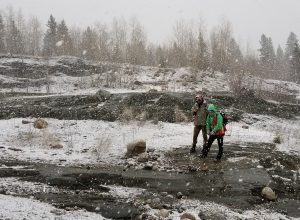 Fieldwork - even if it's cold and snowy, it's always interesting.
