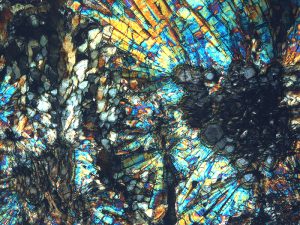 Rocks can look spectacular under the microscope.